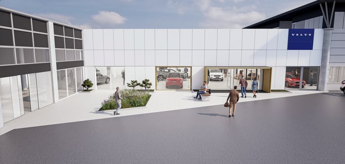 Oppussing hos flere av Frydenbø Bil sine forhandlere